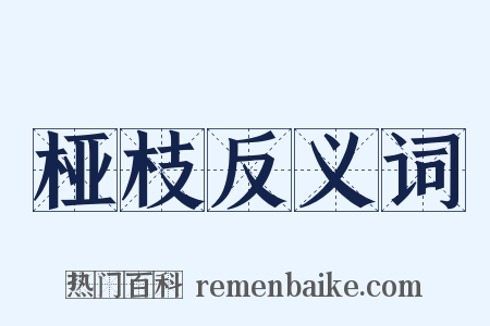 桠枝反义词是什么意思的图片